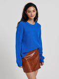 Damen Großer, weicher Strickpullover mit überschnittenen Schultern