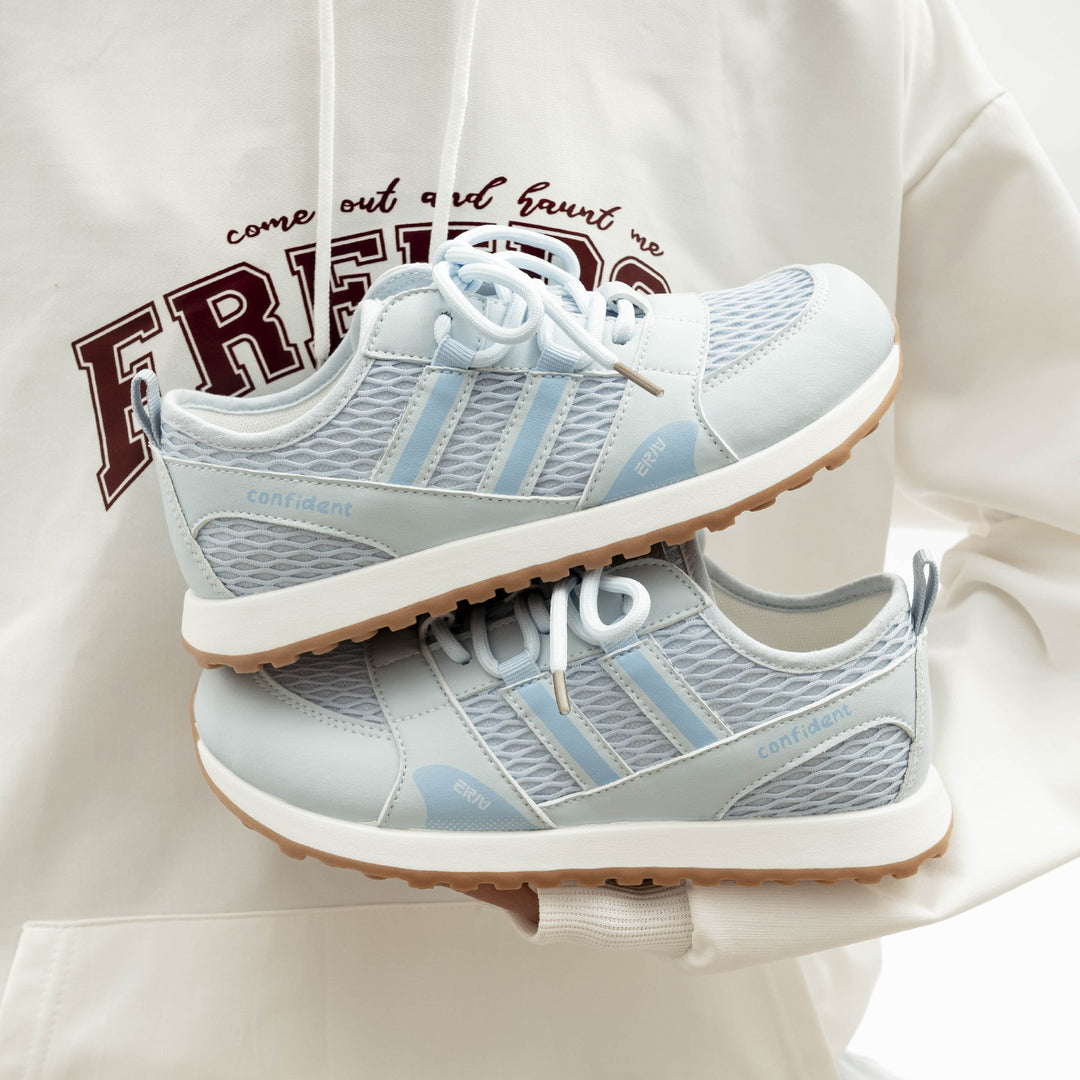 Damen Sportliche Mesh-Sneakers mit rutschfester Sohle und atmungsaktiven Einsätzen R&B