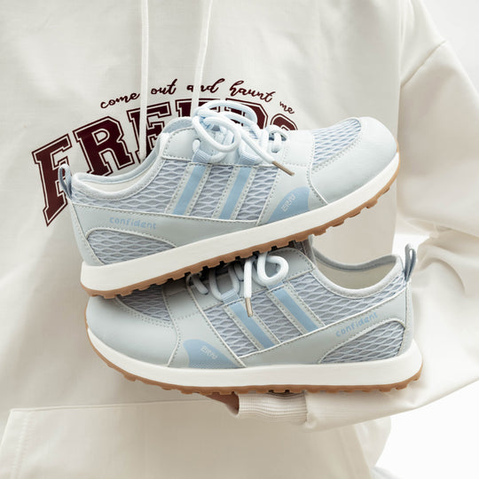 Damen Sportliche Mesh-Sneakers mit rutschfester Sohle und atmungsaktiven Einsätzen R&B