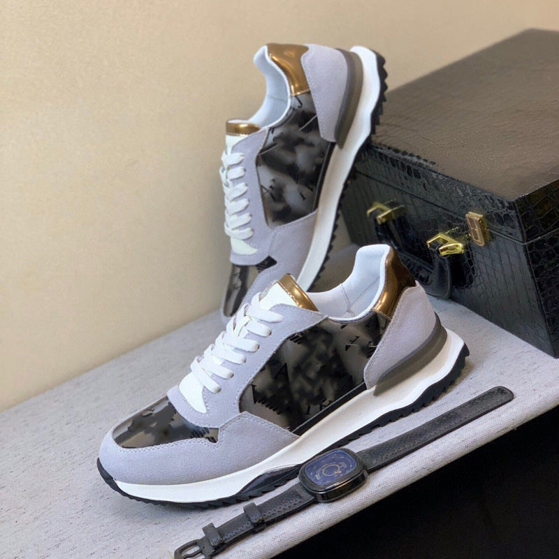 Damen Sportliche Sneakers mit robuster Wildleder-Oberfläche und modernen Designelementen R&B