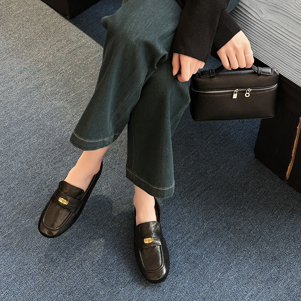 Damen Elegante Mokassins mit modischem Riemen und komfortabler Innensohle R&B