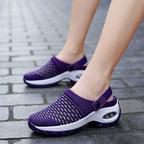 Damen Atmungsaktive Clogs mit elastischem Komfort und rutschfester Sohle R&B