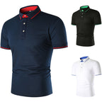 Herren Poloshirt mit kontrastierendem Kragen und atmungsaktiven Eigenschaften