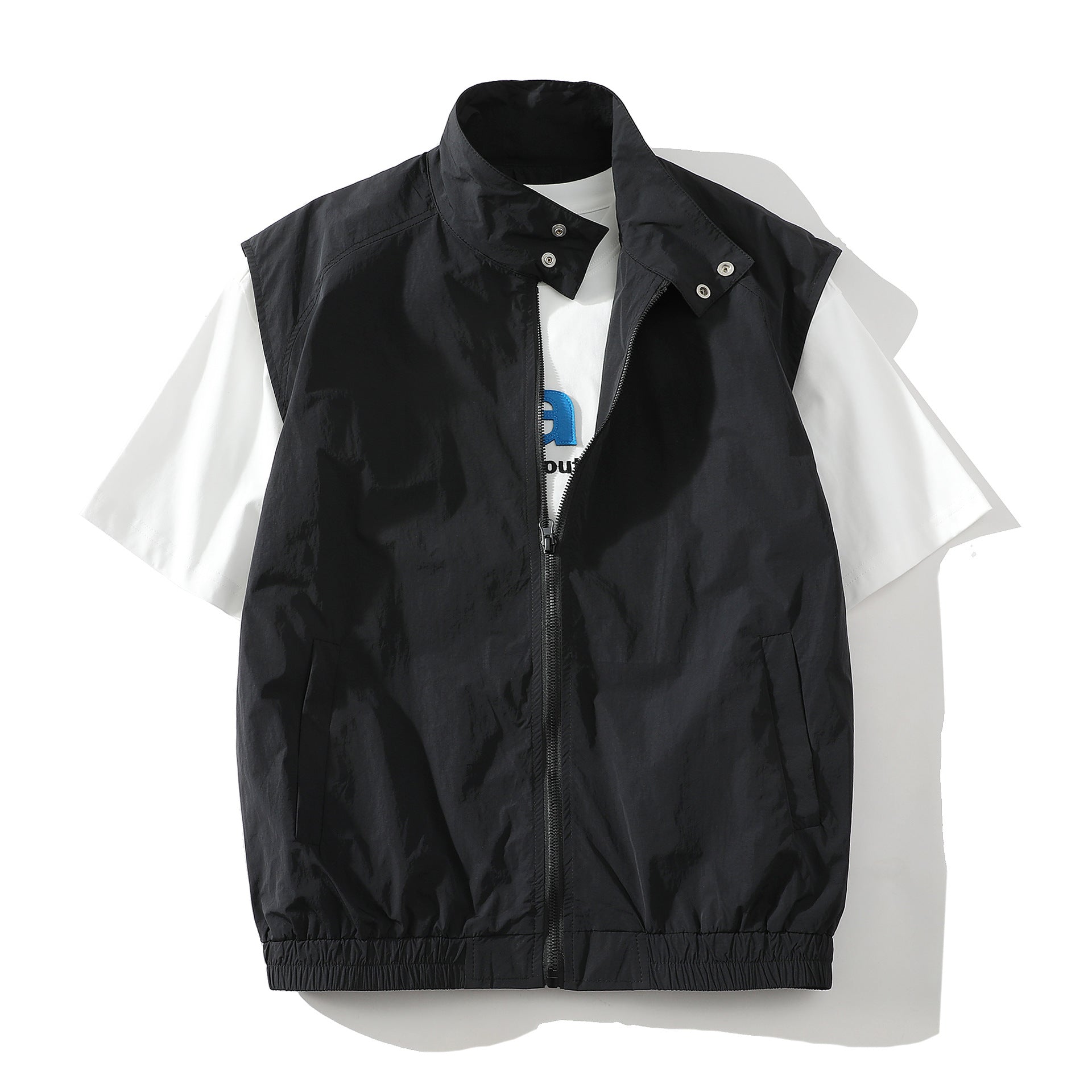 Herren trendige ärmellose Jacke mit modernem Design