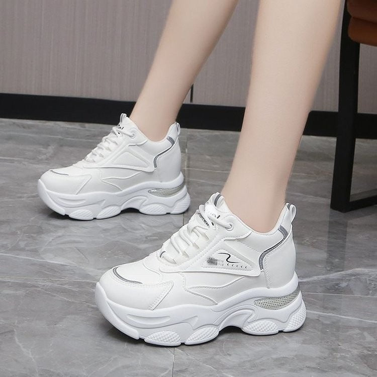 Damen Sportliche Chunky Sneakers mit atmungsaktiven Einsätzen und komfortabler Dämpfung