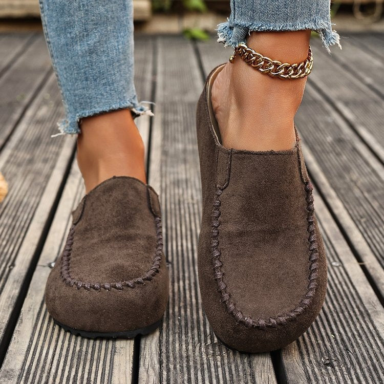 Damen Bequeme Clogs aus hochwertigem Wildleder R&B