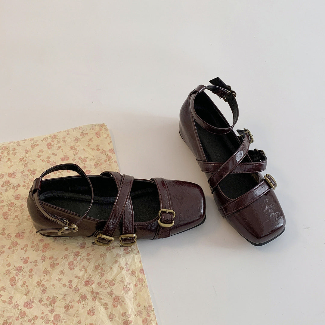 Damen Ballerinas mit dekorativem Riemchendesign R&B