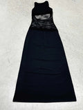 Damen Maxikleid mit romantischem Spitzenrücken R&B