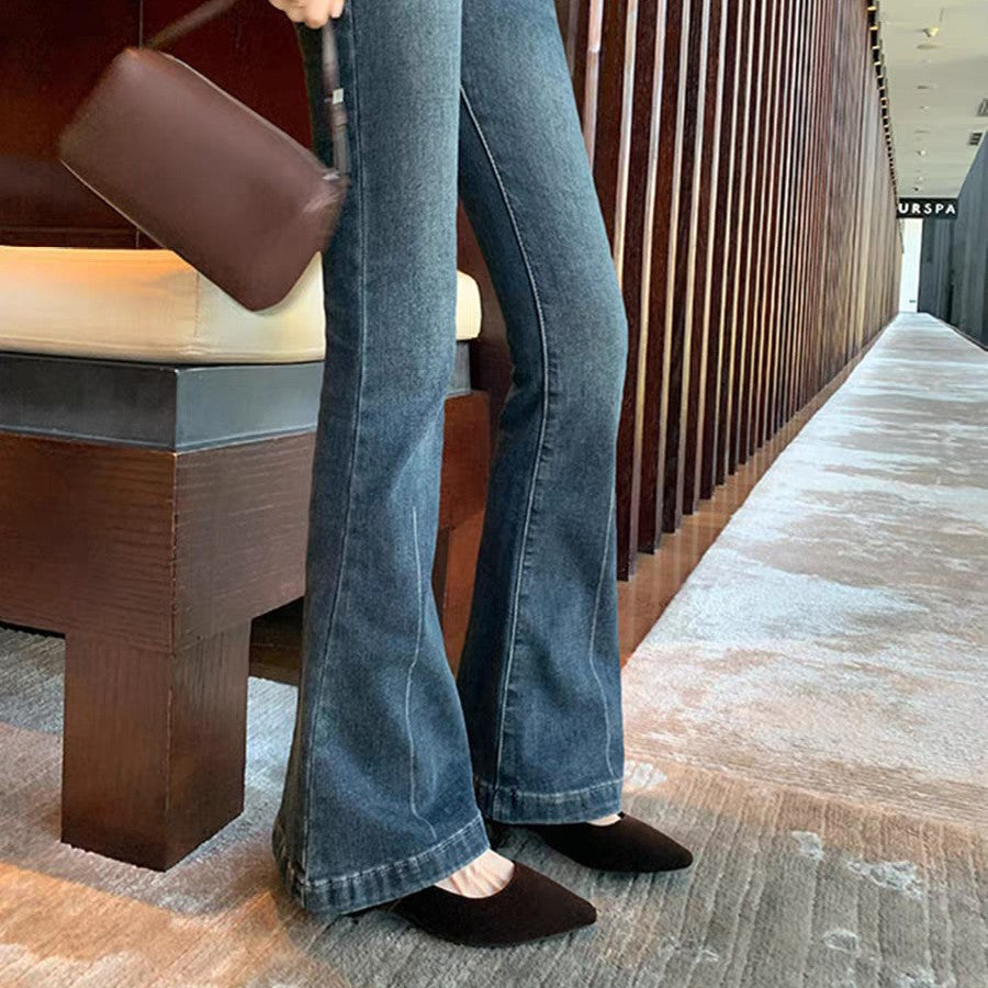 Damen modische Ballerinas mit elegantem Riemchen und luxuriöser Schnalle R&B