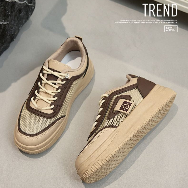 Damen trendige Sneakers mit atmungsaktivem Obermaterial und sportlichem Design R&B