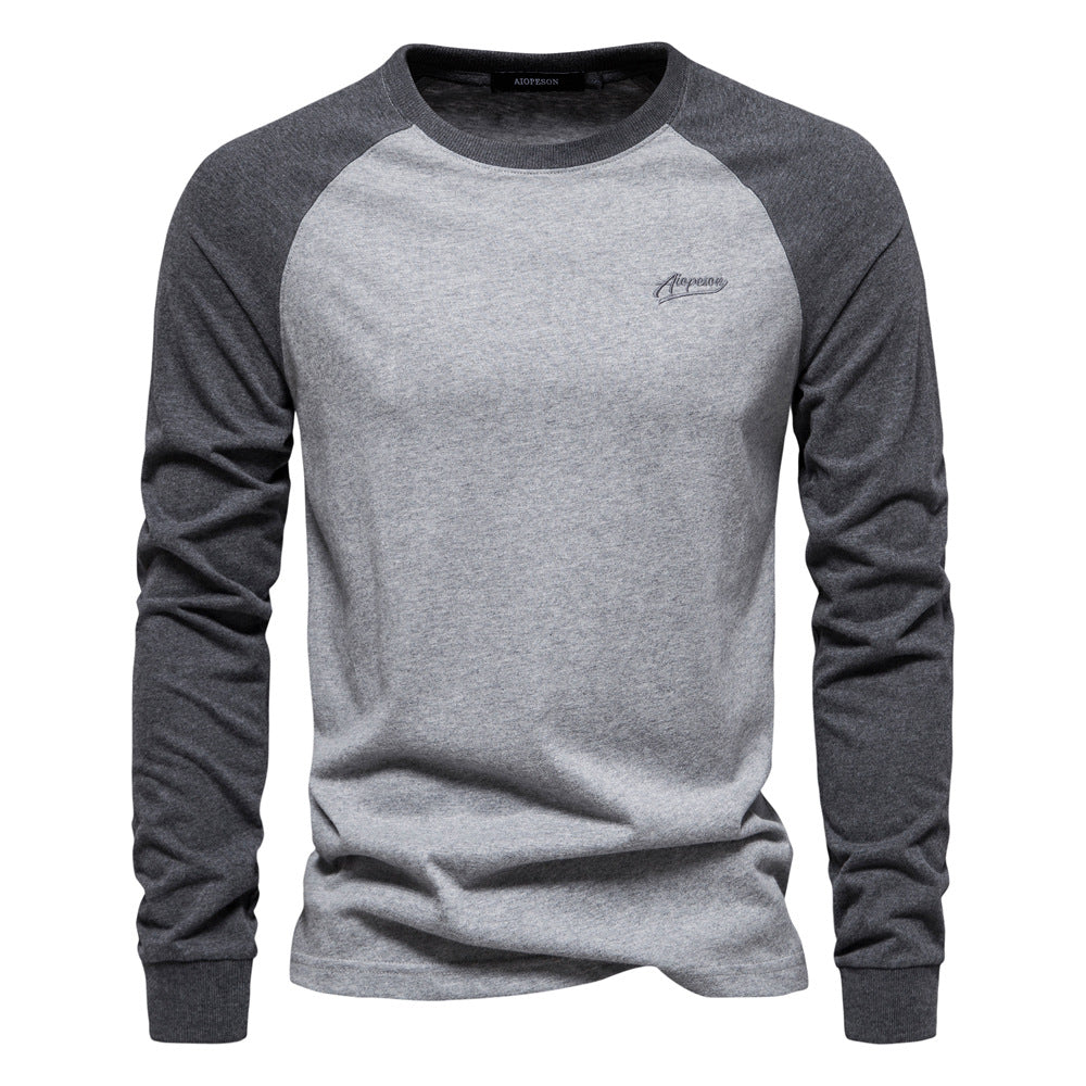 Herren Langarmshirt mit markantem Raglan-Design R&B