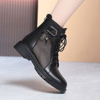 Damen Stiefeletten mit luftiger Netzstruktur und trendigem Design R&B