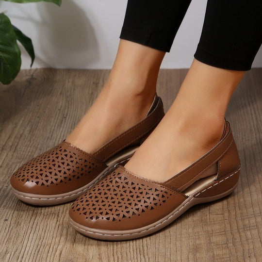 Damen komfortable Riemensandalen mit atmungsaktivem Obermaterial R&B