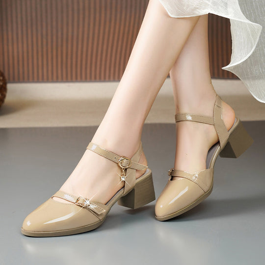 Damen Elegante Slingpumps mit modischem Riemen und bequemer Sohle R&B