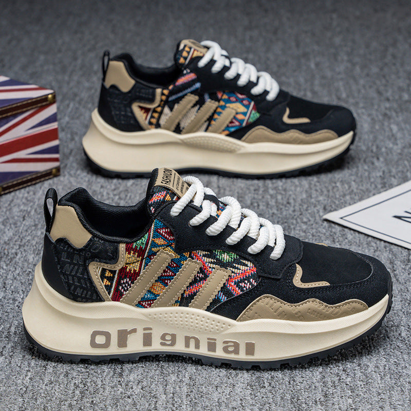 Damen Modische Sneakers mit einzigartigem Ethno-Design und stabiler Struktur R&B