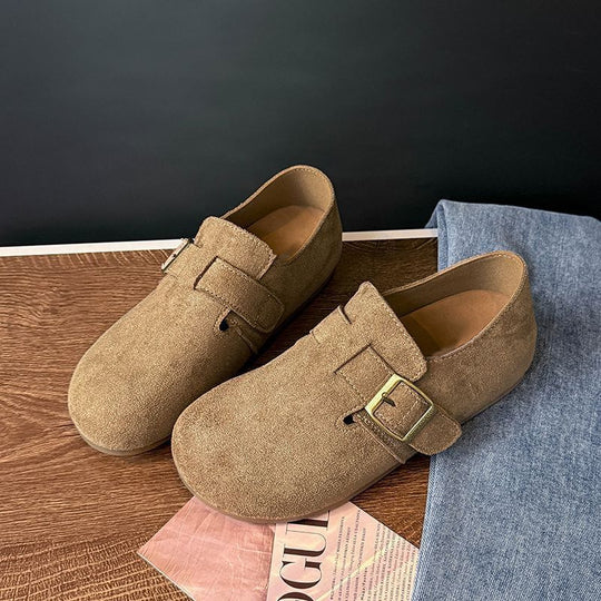 Damen Komfortable Slipper aus hochwertigem Wildleder R&B