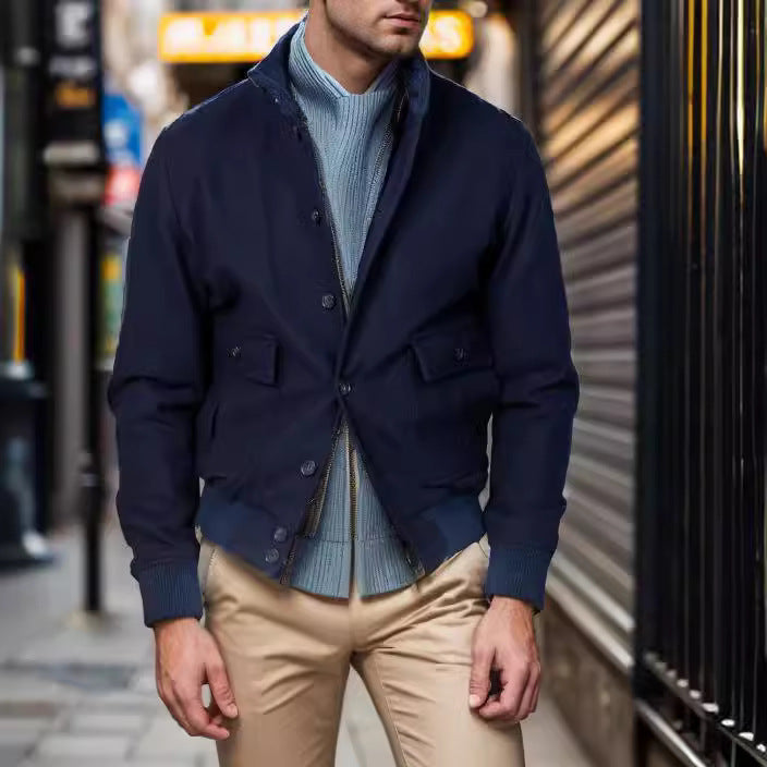 Herren modische Utility-Jacke mit praktischen Taschen R&B 1760428331
