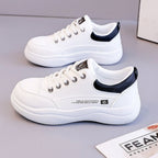 Damen Sportliche Sneakers mit Premium-Leder-Oberfläche und gepolsterter Innensohle R&B