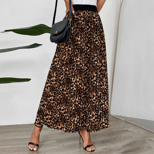 Damen Maxirock mit Leopardenmuster R&B