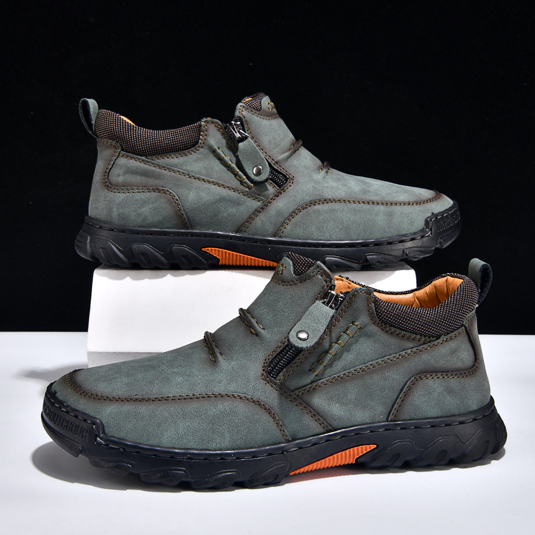Herren Bequeme und elegante Stiefeletten mit Reißverschluss R&B
