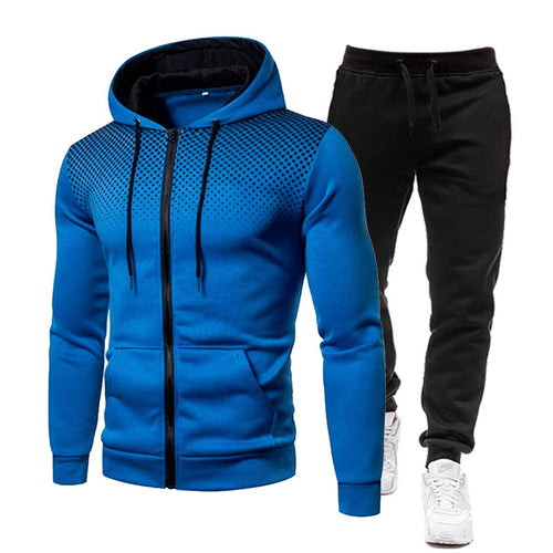 Herren Hoodie- und Jogginghose Set mit atmungsaktivem Design R&B
