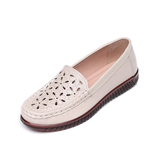 Damen Mokassins mit atmungsaktivem Lochdesign und rutschfester Sohle R&B