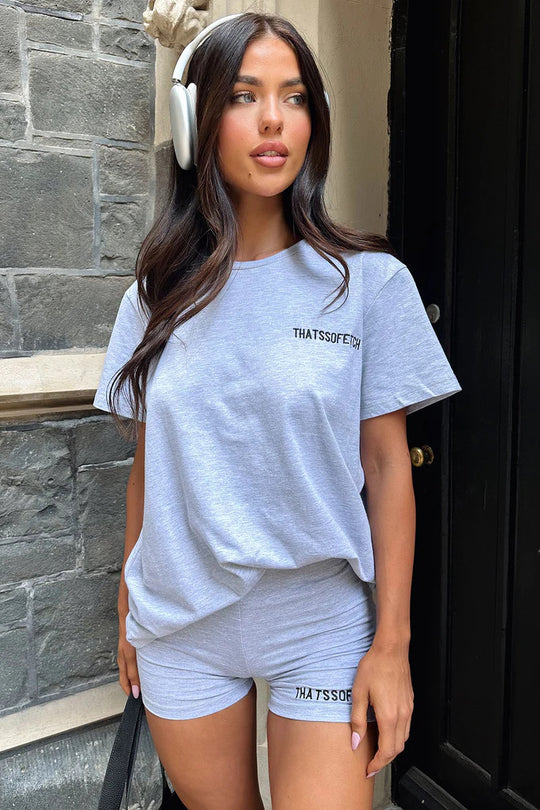 Damen Lounge-Set mit lässigem T-Shirt und Shorts R&B