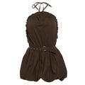 Damen Raffinierter Overall mit Rüschendetails und Taillengürtel R&B