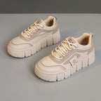 Damen Plateau Sneakers mit geschäumter Laufsohle und modernem Design R&B