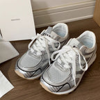 Damen Sportlich-elegante Mesh-Sneaker mit atmungsaktiver Sohle R&B