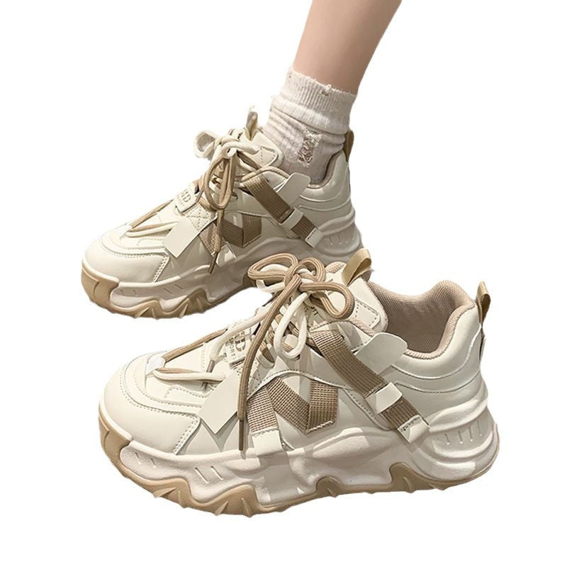 Damen Sportliche Chunky-Sneaker mit auffälligem Design und stabiler Sohle R&B