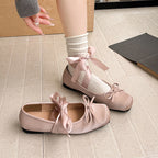 Damen Ballerinas mit zierlichem Schleifenakzent und komfortablem Fußbett R&B