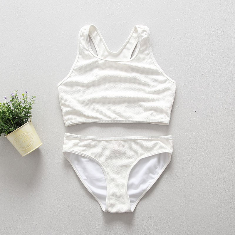 Damen Badeanzug mit Volant und eleganter Rippstruktur R&B