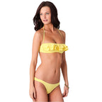 Damen Bandeau-Bikini mit Rüschendetails R&B