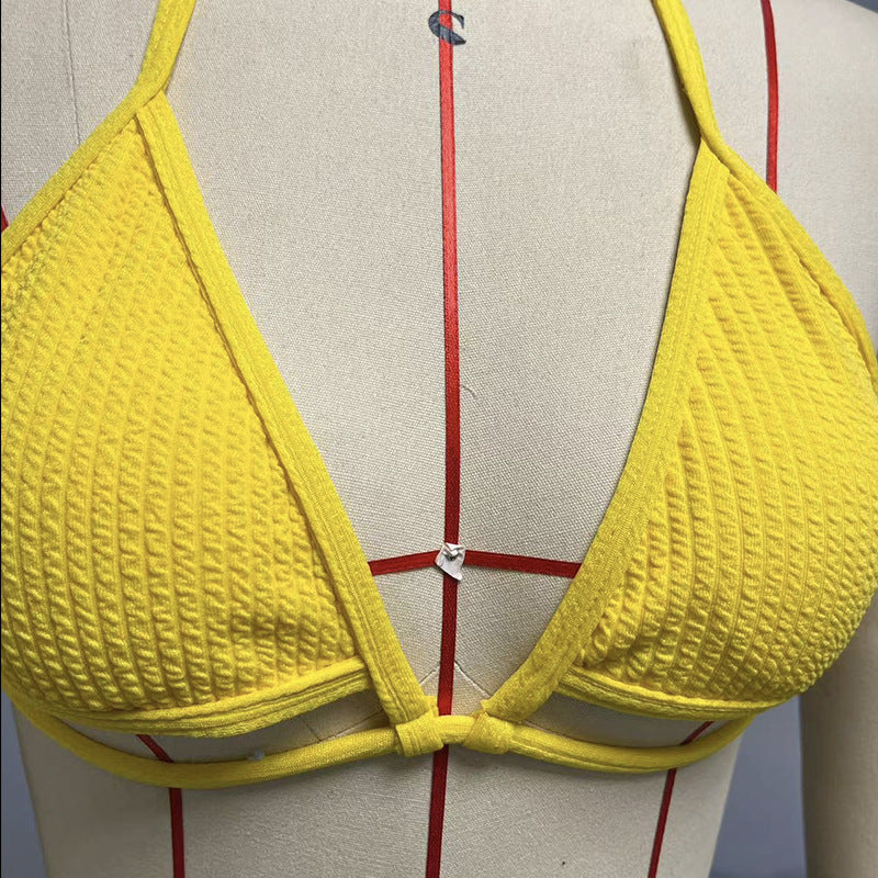 Damen Triangel-Bikini mit modischem Wickelrock R&B