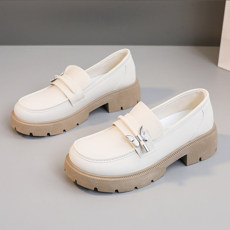 Damen modische Chunky Loafers mit robustem Profil und eleganten Applikationen R&B