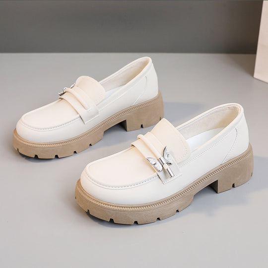Damen modische Chunky Loafers mit robustem Profil und eleganten Applikationen R&B
