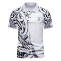 Herren Poloshirt mit modernem grafischen Design und atmungsaktiven Eigenschaften