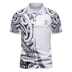 Herren Poloshirt mit modernem grafischen Design und atmungsaktiven Eigenschaften
