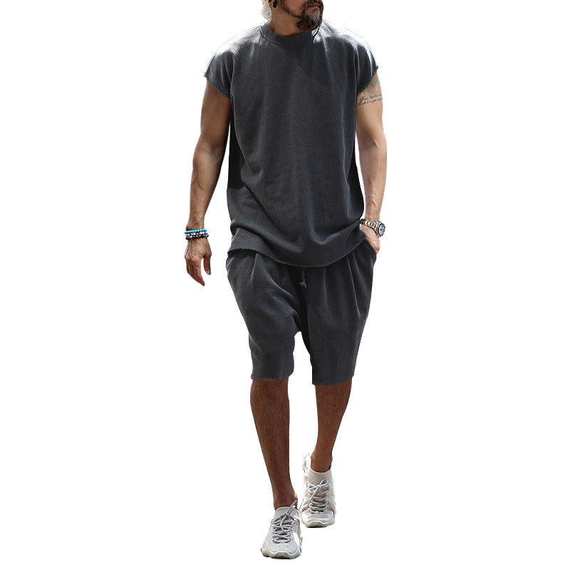 Herren lässiges Freizeit-Set aus hochwertigem Baumwollmix mit Oversize-Schnitt R&B