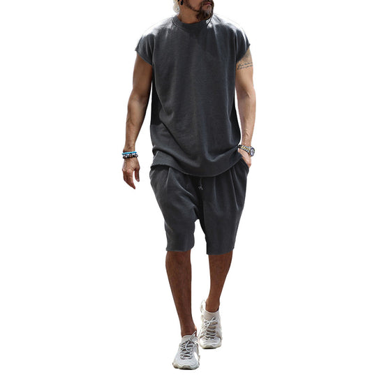 Herren lässiges Freizeit-Set aus hochwertigem Baumwollmix mit Oversize-Schnitt R&B