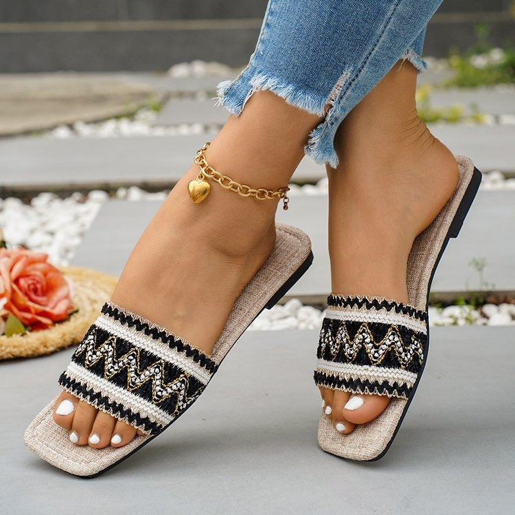 Damen Komfortable und stilvolle Sommer-Slipper R&B