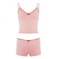 Damen Schlaf-Set mit Spaghetti-Trägern und zartem Design R&B