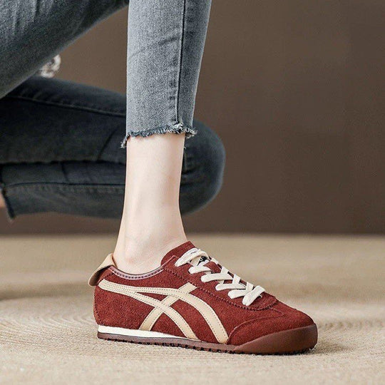 Damen Sportliche Sneaker aus hochwertigem Veloursleder mit sicherem Halt und bequemer Dämpfung R&B