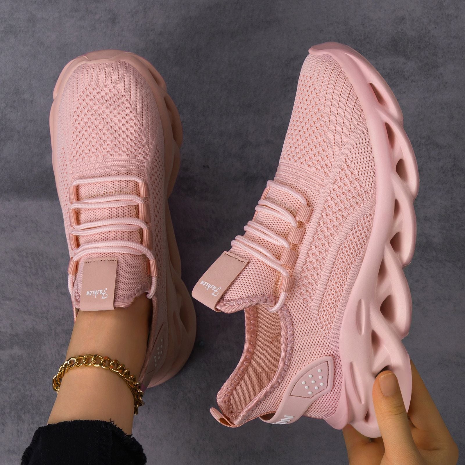Damen Leichte und atmungsaktive Sport-Sneaker mit dämpfender Sohle