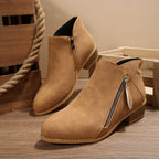 Damen Stiefeletten mit elegantem Reißverschluss und komfortablem Blockabsatz R&B