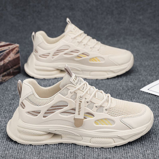Damen Sportliche Sneakers mit atmungsaktiver Netzoberfläche und dämpfendem Sohlenprofil R&B