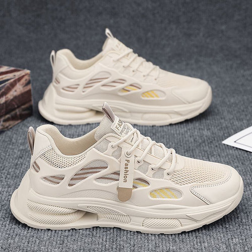 Damen Sportliche Sneakers mit atmungsaktiver Netzoberfläche und dämpfendem Sohlenprofil R&B