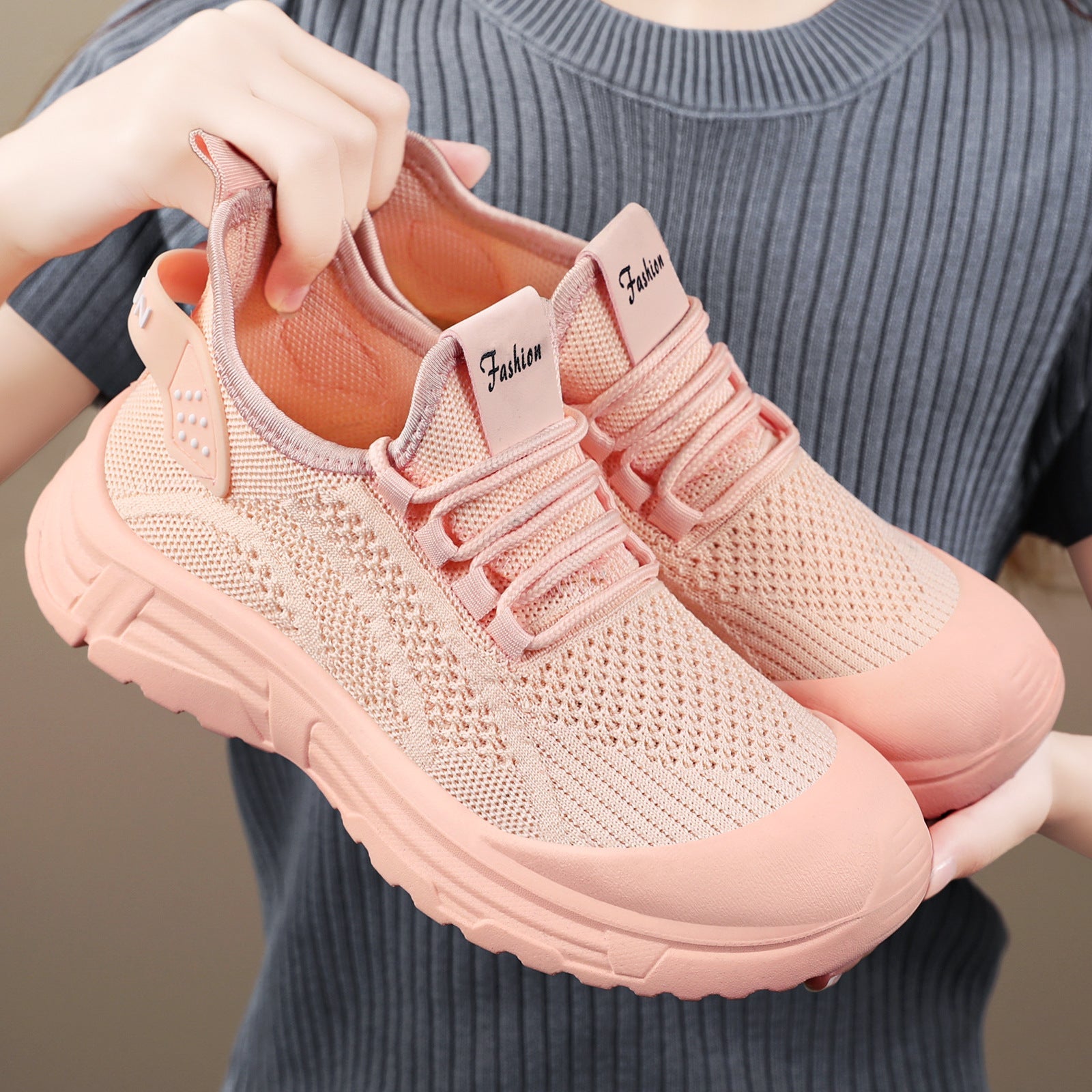 Damen Atmungsaktive Freizeitschuhe mit stoßdämpfender Sohle