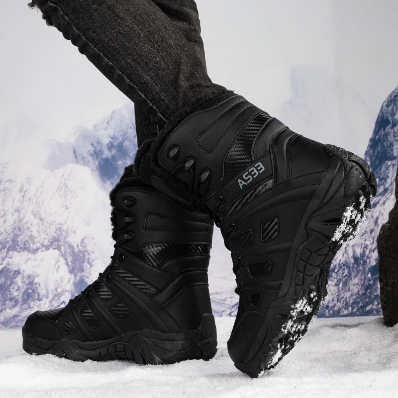 Herren Hohe Winter-Boots mit isolierender Fütterung und rutschfester Sohle R&B